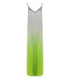 Essentiel Antwerp Haurus Green Long Dress In Green