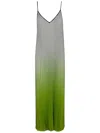 Essentiel Antwerp Haurus Green Long Dress In Citronella
