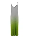 Essentiel Antwerp Haurus Pleated Maxi Dress In Green