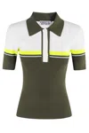 Essentiel Antwerp Collared Colorblock Sweater In Kg