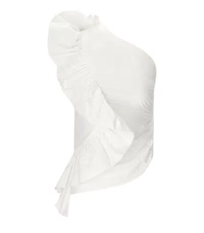 ESSENTIEL ANTWERP ESSENTIEL ANTWERP HAVEN WHITE ASYMMETRIC TOP