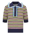 Essentiel Antwerp Haximum Striped Polo In Blue