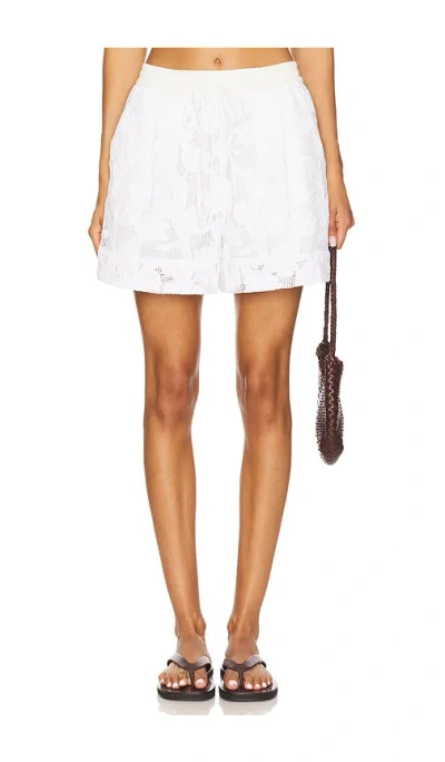 Essentiel Antwerp Hazer Lace Shorts In White