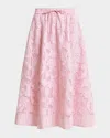 Essentiel Antwerp Heast Floral-embroidered Midi Skirt