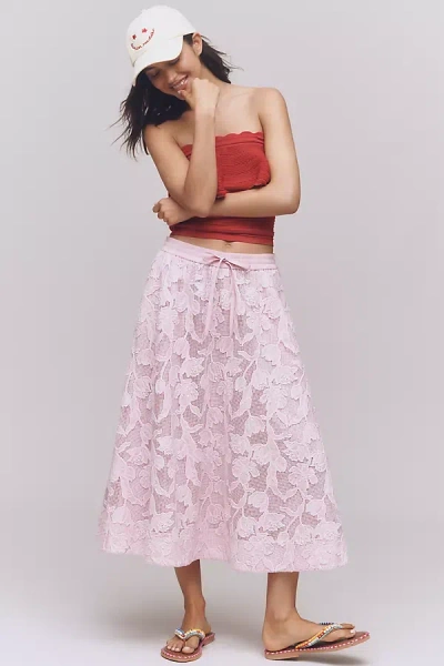 Essentiel Antwerp Heast Lace Midi Skirt