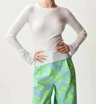 Essentiel Antwerp Heborn Pullover Sweater With Stones In Off White