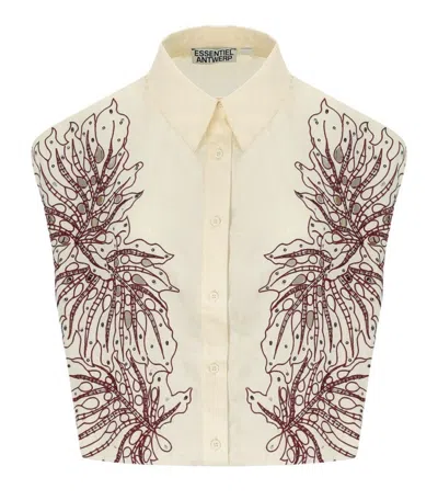 Essentiel Antwerp Hebraska Ivory Shirt In Multi