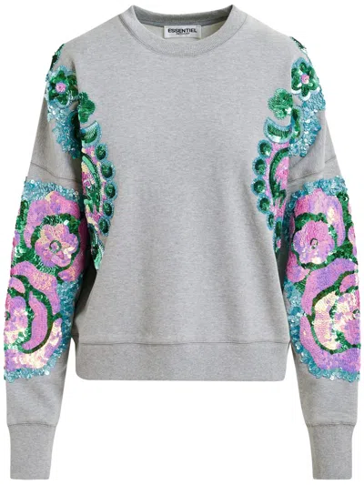 Essentiel Antwerp Hecrazy Sweatshirt In Nimb Cloud