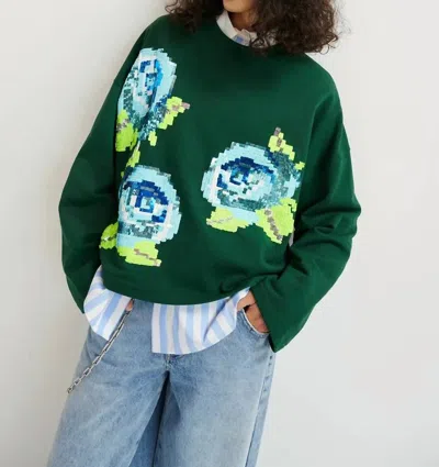Essentiel Antwerp Hedance Sweatshirt In Pine Needle