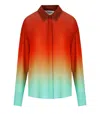Essentiel Antwerp Heden Tie Dye Orange Shirt In Orange