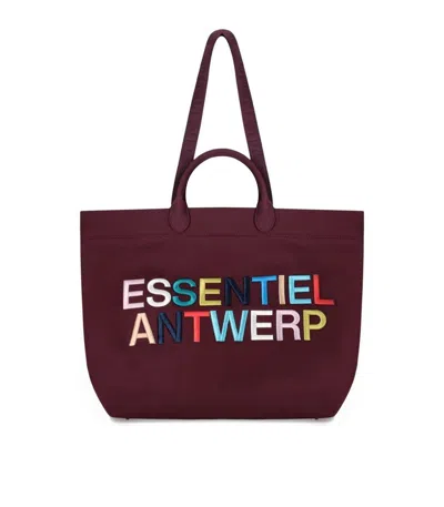 Essentiel Antwerp Hedness Burgundy Maxi Bag