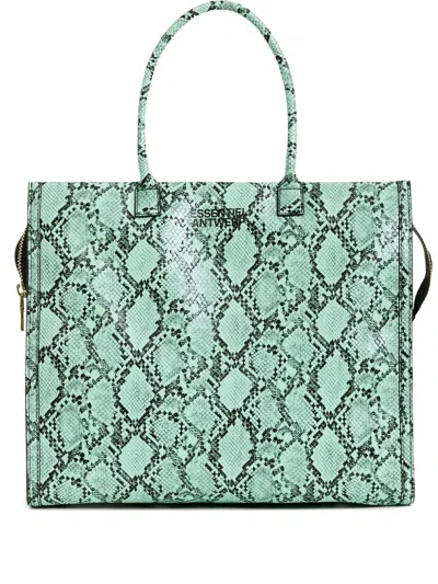 Essentiel Antwerp Hegan Tote Bag In Green
