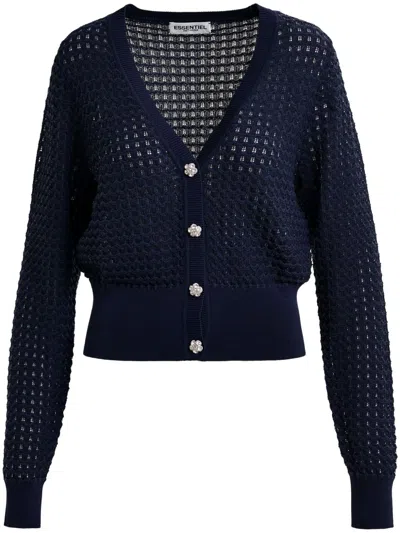 Essentiel Antwerp Hellenium Cardigan In Dark Sapphire