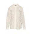 Essentiel Antwerp White Shirt In Sangallo With Decorations