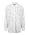Essentiel Antwerp White Shirt In Sangallo With Decorations In White