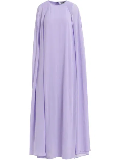 Essentiel Antwerp Henley Maxi Dress In Purple