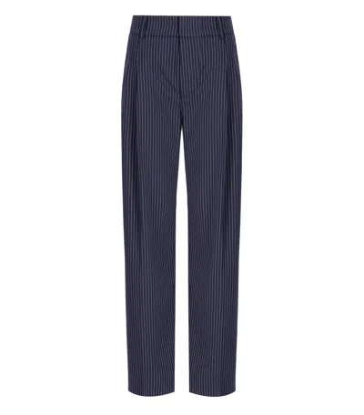 ESSENTIEL ANTWERP ESSENTIEL ANTWERP HERB BLUE PINSTRIPE TROUSERS