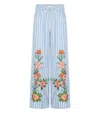 Essentiel Antwerp Hevon2 White And Light Blue Trousers
