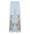 Essentiel Antwerp Hevon2 White And Light Blue Trousers