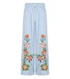 Essentiel Antwerp Hevon2 White And Light Blue Trousers