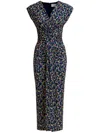Essentiel Antwerp Hewing Floral-printed Stretch Jersey Midi Dress In Night Shade