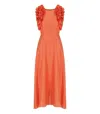 ESSENTIEL ANTWERP ESSENTIEL ANTWERP HEXICO CORAL MIDI DRESS
