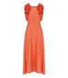 Essentiel Antwerp Hexico Coral Midi Dress
