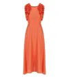 Essentiel Antwerp Hexico Coral Midi Dress