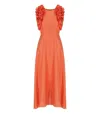 Essentiel Antwerp Hexico Coral Midi Dress
