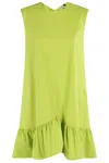 Essentiel Antwerp Hibernate Ruffle Mini Dress Citronella