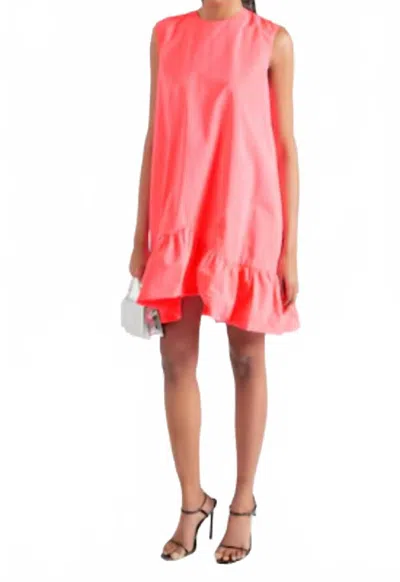 Essentiel Antwerp Hibernate Sleeveless Mini Dress In Calypso Pink In Multi