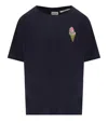 Essentiel Antwerp Hicecream Blue T-shirt In Black