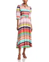 Essentiel Antwerp Hiced Striped Midi Shirtdress