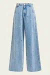 Essentiel Antwerp Higg Embellished High-rise Jeans In Blue In Blue