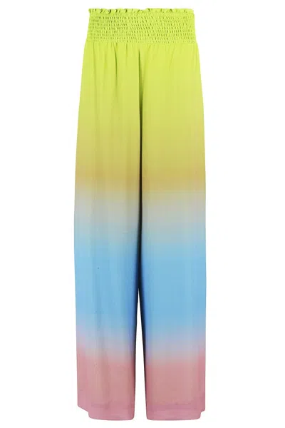 Essentiel Antwerp High-waisted Gradient Print Pants With Elasticized Waistband