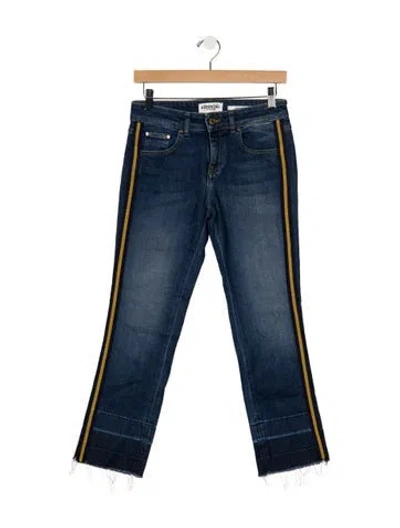 Pre-owned Essentiel Antwerp High-rise Straight Leg Jeans In Blue