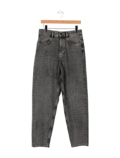 Pre-owned Essentiel Antwerp High-rise Straight Leg Jeans In Grey