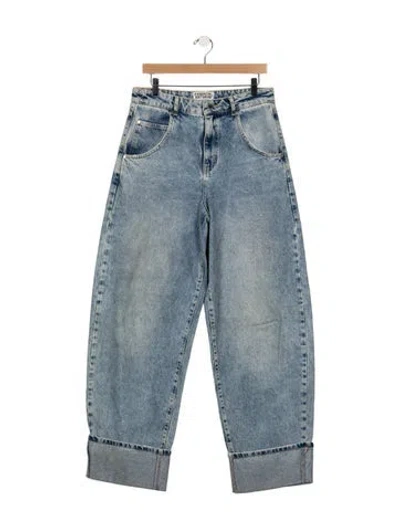 Pre-owned Essentiel Antwerp High-rise Wide Leg Jeans In Blue
