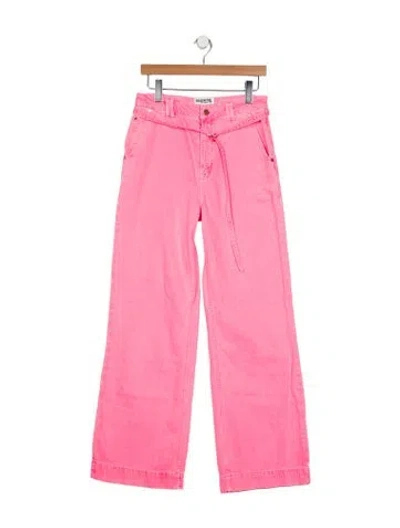 Pre-owned Essentiel Antwerp High-rise Wide Leg Jeans In Pink