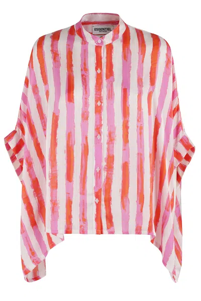 Essentiel Antwerp Hillinois Oversized Boxy Shirt In Pink