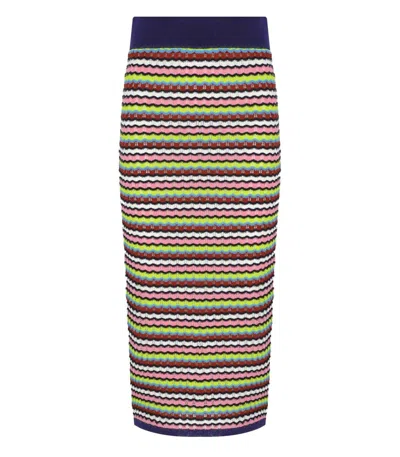 Essentiel Antwerp Himpact Multicolored Knitted Midi Skirt