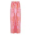 Essentiel Antwerp Striped Drawstring Trousers In Pink