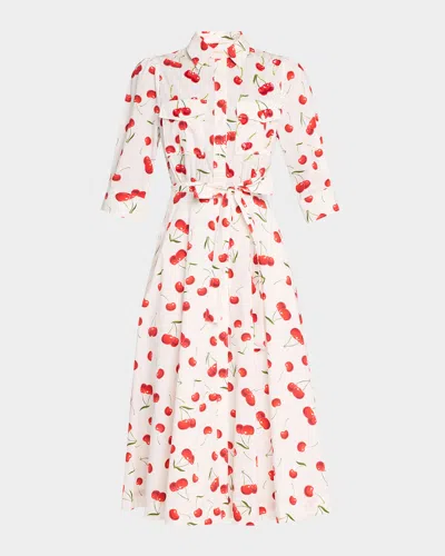 Essentiel Antwerp Hingy Midi Shirtdress In Off White