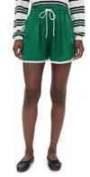 Essentiel Antwerp Hirginia Mini Shorts Madison Blue In Green