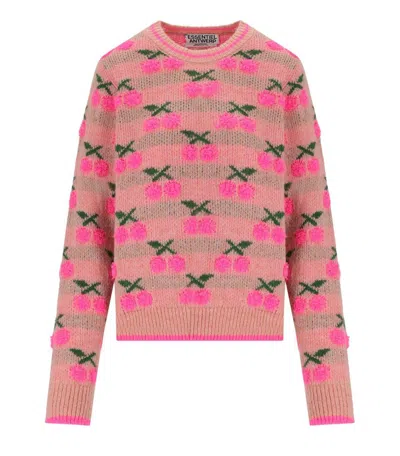 Essentiel Antwerp Hiroyal Pink Crewneck Sweater