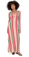 Essentiel Antwerp Hiscape Long Knitted Dress Combo1 Nude Hazelnut