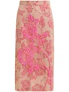 Essentiel Antwerp Hisces Tulle Midi Skirt Marzipani In Pink