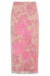 Essentiel Antwerp Hisces Tulle Midi Skirt Marzipani In Ma