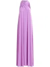 Essentiel Antwerp Lilac Halter Neck Maxi-length Dress In Purple
