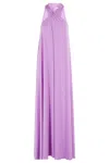 Essentiel Antwerp Lilac Halter Neck Maxi-length Dress